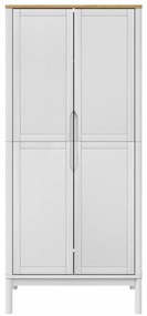 Roupeiro FLORO 77x53x171 cm madeira de pinho maciça branco