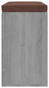 Banco sapateira 103x30x48 cm derivados madeira cinzento sonoma