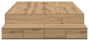 Cama de Armazenamento Artisan Carvalho 120x190 cm