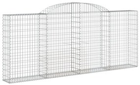 Cestos gabião arqueados 6pcs 300x30x120/140cm ferro galvanizado