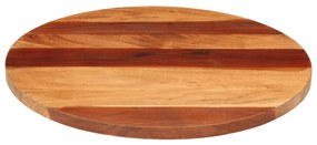 Tampo de mesa redondo madeira de acácia maciça 25-27 mm 60 cm