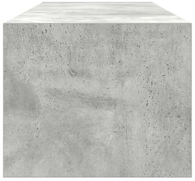 Armário para TV Cinza Concreto 100x31x25,5 cm Madeira Engenharia