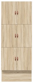 Estrutura de Cama de Armazenamento Carvalho Sonoma 75x190 cm