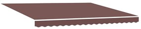 Toldo Marrom 4 x 3 m Manual Castanho 400x300 cm