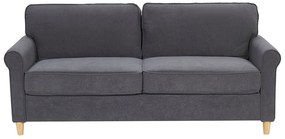 Conjunto de sofás 5 lugares em veludo cinzento escuro RONNEBY Beliani