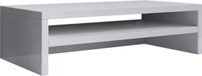 Suporte de Monitor Abby – 46x13 cm – Branco Brilho