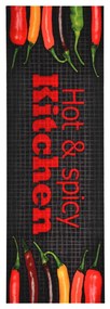 Tapete de cozinha lavável com design Hot&amp;Spicy 45x150 cm