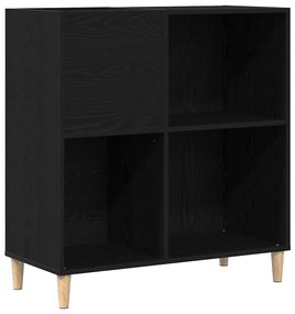 Armário de Gravação vidaXL Preto Carvalho 84,5x38x89 cm Madeira Deriva