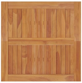 Mesa de jantar p/ jardim 85x85x75 cm madeira de teca maciça