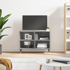 vidaXL Móvel de TV 69,5x30x50 cm derivados de madeira cinzento sonoma