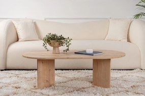 Mesa de Centro "Sable" – Carvalho Saphire , 105x65x40 cm, Design Acolh