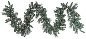 Guirlanda de natal com iluminação 270 cm verde WAPTA Beliani