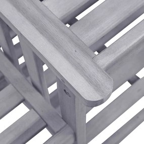 Cadeiras de jardim c/ mesa de centro e almofadões acácia maciça