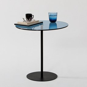 Mesa de Apoio Chill-Out – Preto e Azul – 50x50x50 cm