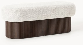 Banco em teddy-bouclé com espaço de arrumação Nala