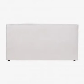 Cabeceira Em Tecido Chenille Lunari Chenille Branco Pérola & 160 Cm - Sklum