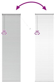 Persiana de Janela com cortinas Outros Manual Prata 80 x 130 cm Alumín