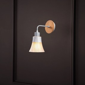 Aplique de Parede Foca – Prateado – 13 cm x 28 cm