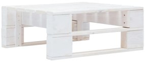 Otomana de paletes para jardim madeira branco