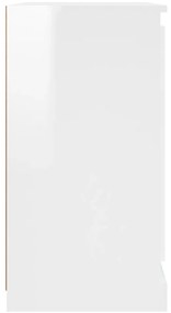 Aparadores 2 pcs derivados de madeira branco brilhante