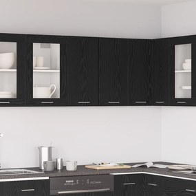 vidaXL Armário Suspenso Oak Preto 60 x 31 x 60 cm, de Madeira Revestida