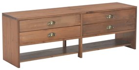247621 vidaXL Móvel de TV com 4 gavetas 120x30x40 cm abeto maciço