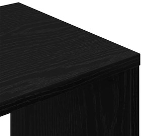 Armários de TV 2 pcs Carvalho Preto 100x30x30 cm Madeira engenheirada