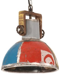 Candeeiro suspenso industrial redondo 25W 30 cm E27 multicor