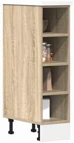 vidaXL Armário inferior “Riga” 20x44,5x81,5cm carvalho sonoma