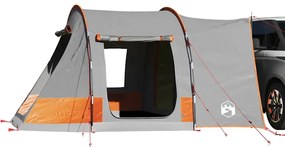 Tenda de campismo p/ 2 pessoas impermeável cinzento/laranja