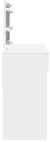 Toucador com LEDs 100x40x120 cm branco