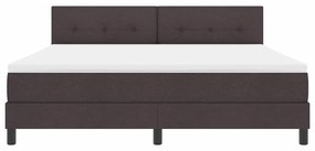 Cama Box Spring com Colchão Cinza Escuro 180x200 cm Tecido