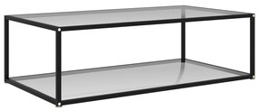 vidaXL Mesa de centro 120x60x35 cm vidro temperado transparente