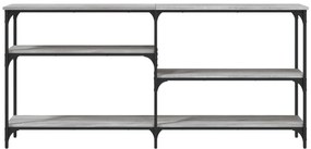 Mesa consola 160x29x75 cm derivados de madeira cinzento sonoma