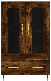 Armário alto derivados de madeira 69,5x31x115cm carvalho fumado