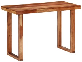 Mesa de jantar 110x50x76 cm madeira de acácia maciça