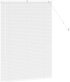 Persiana de Janela com cortinas Outros Manual Branco 80 x 130 cm Alumí