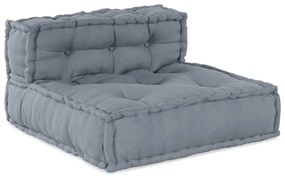 vidaXL Puff Modular Cinza 70x70x54 Tecido