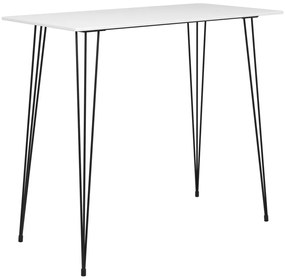 vidaXL Mesa de bar 120x60x105 cm branco