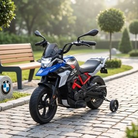 Mota eletrica para Crianças 2 a 5 anos 12V BMW G310GS Rodas EVA, Azul