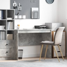 Escrivaninha Cinza-Concreto MDF 100 x 50 x 76 cm Escrivaninha