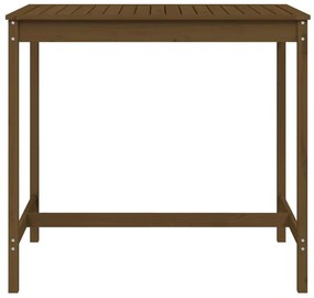 Mesa de jardim 121x82,5x110 cm pinho maciço castanho-mel