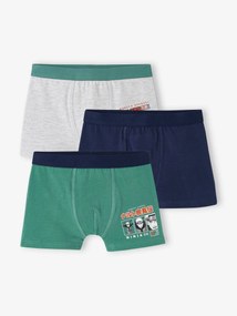 Agora -40%: Lote de 3 boxers Naruto Uzumaki®, para criança verde-menta