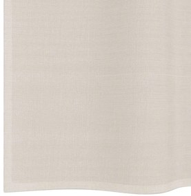 Cortinas de voile com aba 2 pcs creme