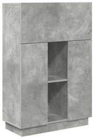 Mesa Cinza Concreto Cinza concreto Madeira engenheirada Padrão