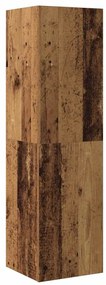 Conjunto de armário TV de parede 5 pcs madeira madeira velha