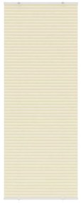 vidaXL Creme Plissada Cega 75x200 cm Largura Tecido 74,4 cm Poliéster