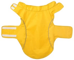 Capa de chuva para cães com tiras reflectoras amarelo XL