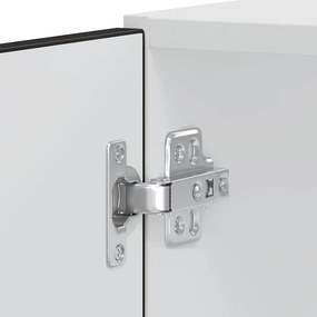 Armários forno 2 pcs Kalmar derivados de madeira preto