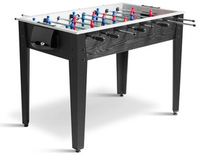 Mesa de pebolim de madeira para recreação doméstica de 48 polegadas, tamanho competição, marrom